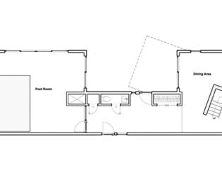 Main floor plan for A Bower House