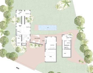 Peak Caribbean Residence: Main Floor Plan