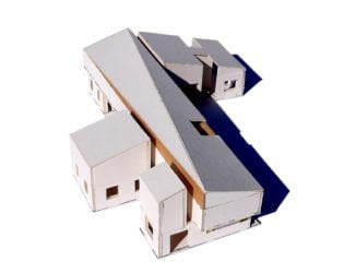 View of PEAK Caribbean Residence closed house model from above