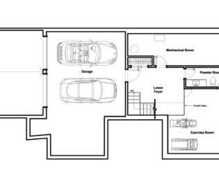 Garage and Floor plan of the Westboro Home