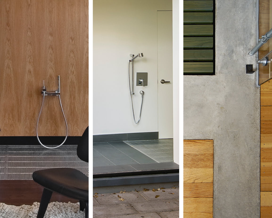 Ottawa Residential Architecture - Entrance details with hoses for dog washing