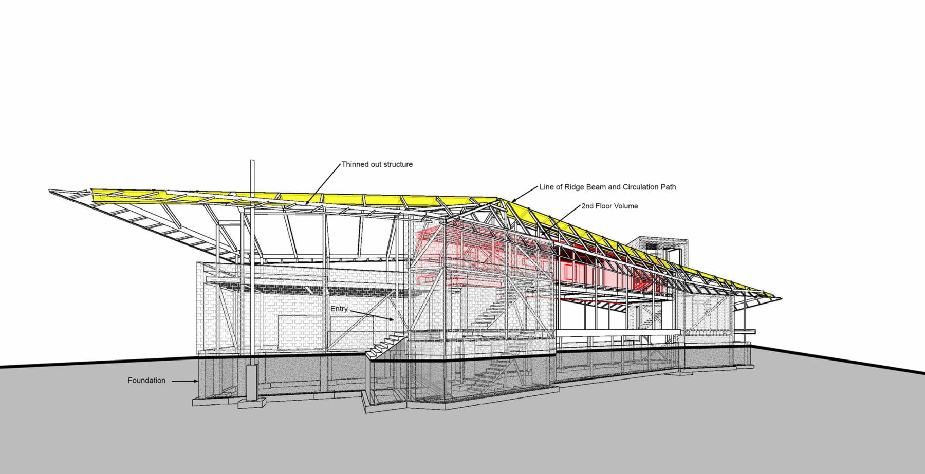 Detailed structure plan of Forest Retreat