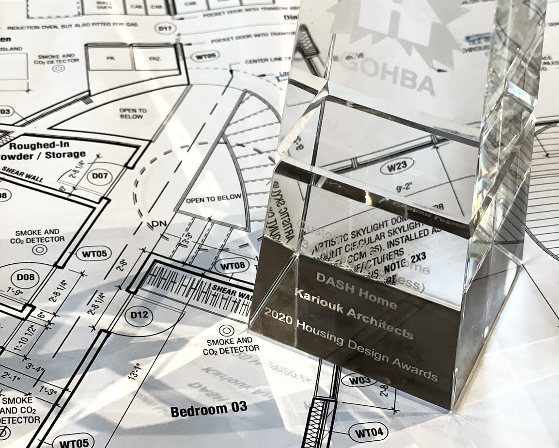 Ottawa architecture firm project award sitting on project plan