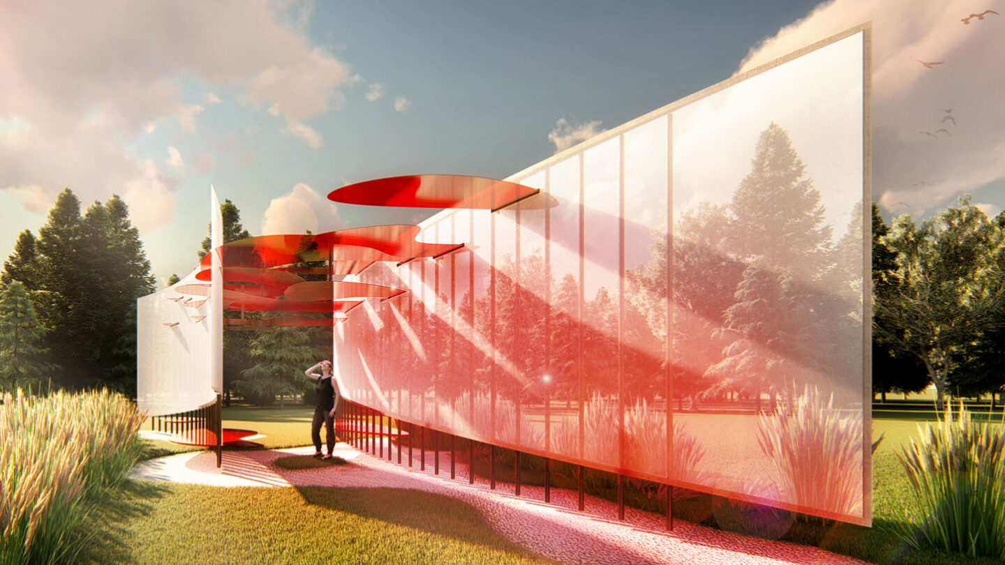 Red Sky Design for International Garden Festival at Les Jardins de Métis